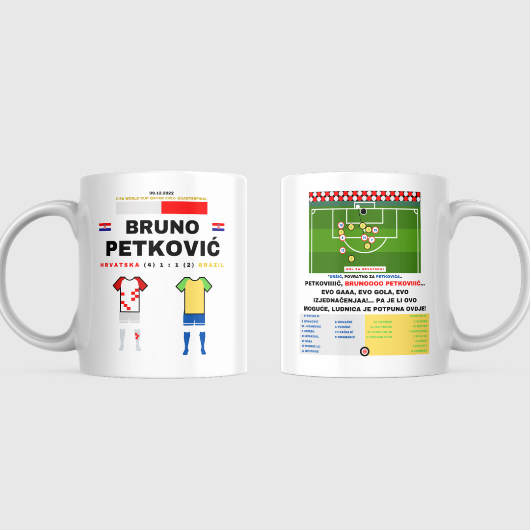 Bruno Petković vs Brasil- FIFA World Cup 2022 Quarterfinal- Croatia - Premium from CatenaccioDesigns - Just €15.50! Shop now at CatenaccioDesigns