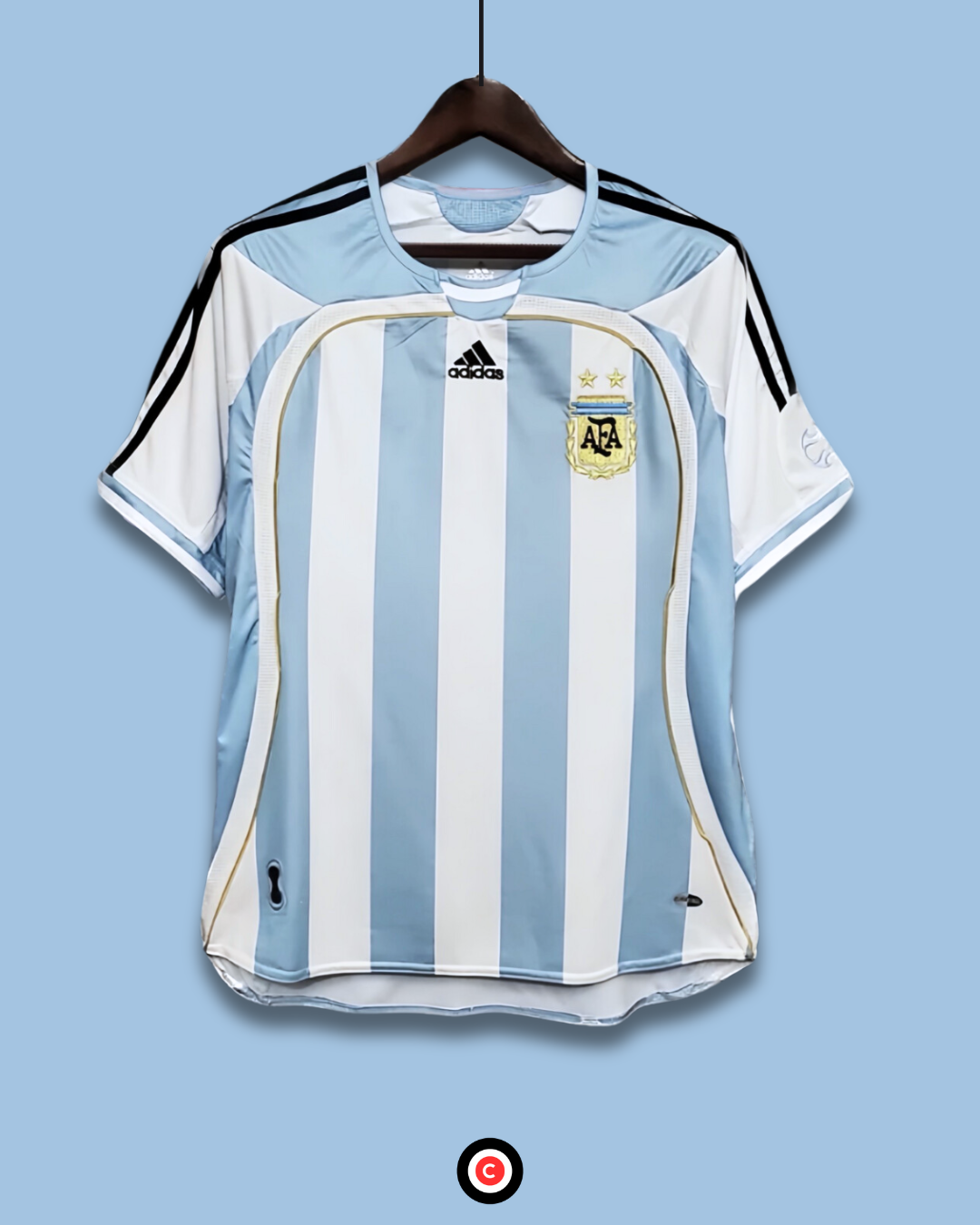 Argentina 2006 World Cup Kit (Home Kit) - Premium from CatenaccioDesigns - Just €60.99! Shop now at CatenaccioDesigns