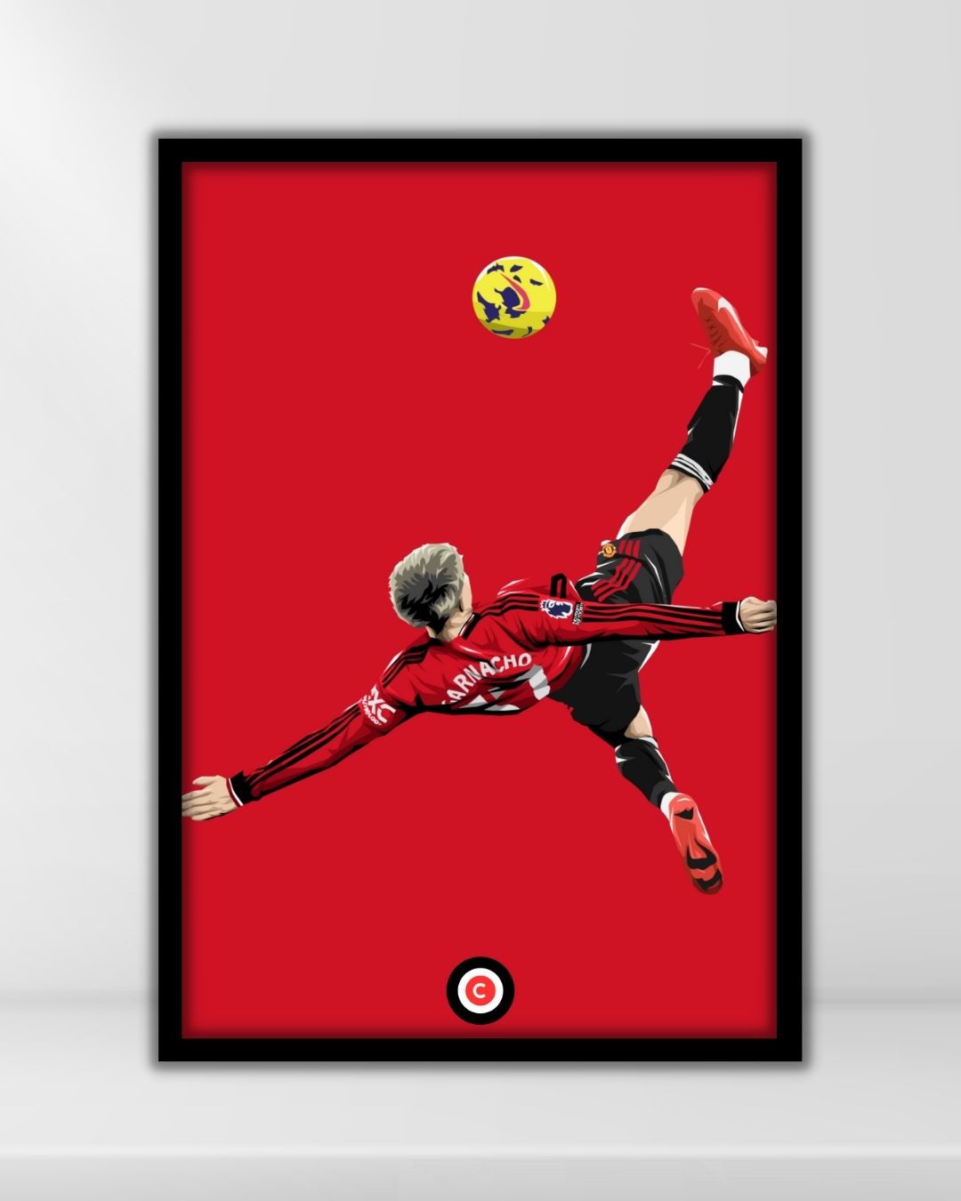 Garnacho Puskas Award Goal- Manchester United - Premium from CatenaccioDesigns - Just €14.50! Shop now at CatenaccioDesigns