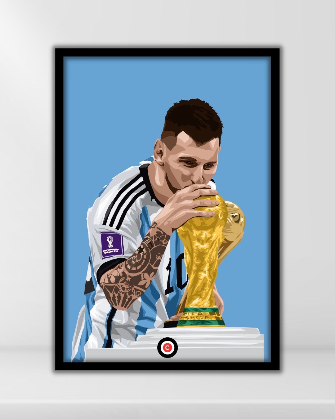 Messi "World Cup winner" Print- Argentina - Premium from CatenaccioDesigns - Just €14.50! Shop now at CatenaccioDesigns