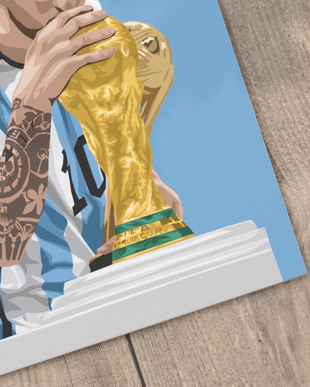 Messi "World Cup winner" Print- Argentina - Premium from CatenaccioDesigns - Just €14.50! Shop now at CatenaccioDesigns