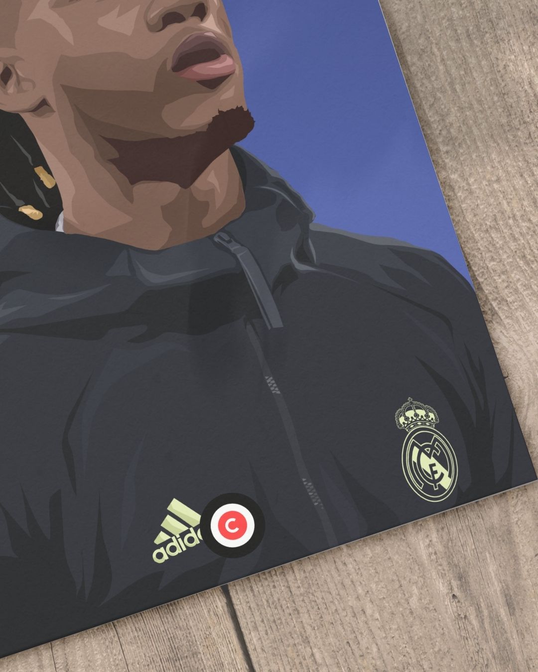 Camavinga Portret- Real Madrid - Premium from CatenaccioDesigns - Just €14.50! Shop now at CatenaccioDesigns