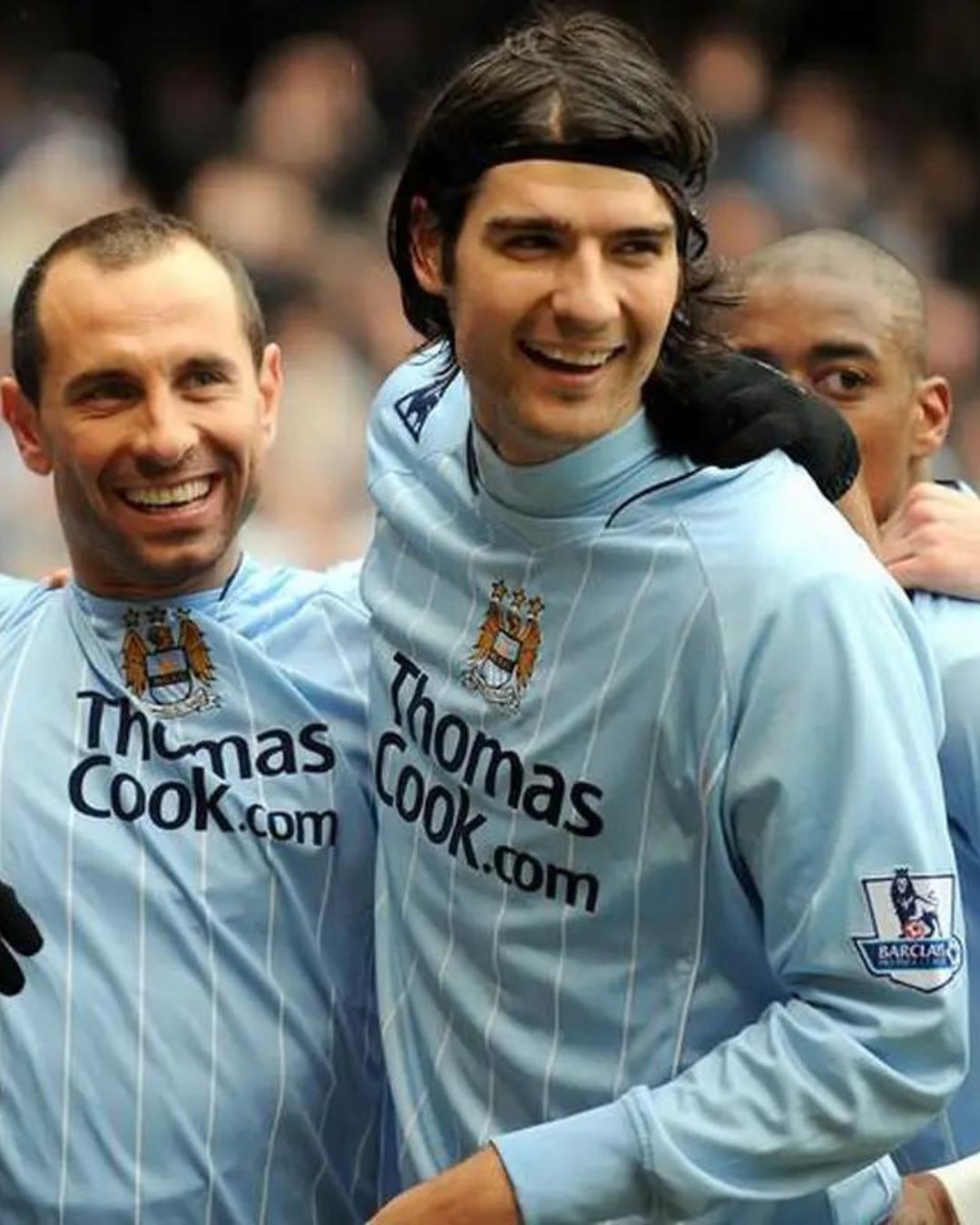 Manchester City 07/08 Retro Home Kit - Premium from CatenaccioDesigns - Just €60.99! Shop now at CatenaccioDesigns