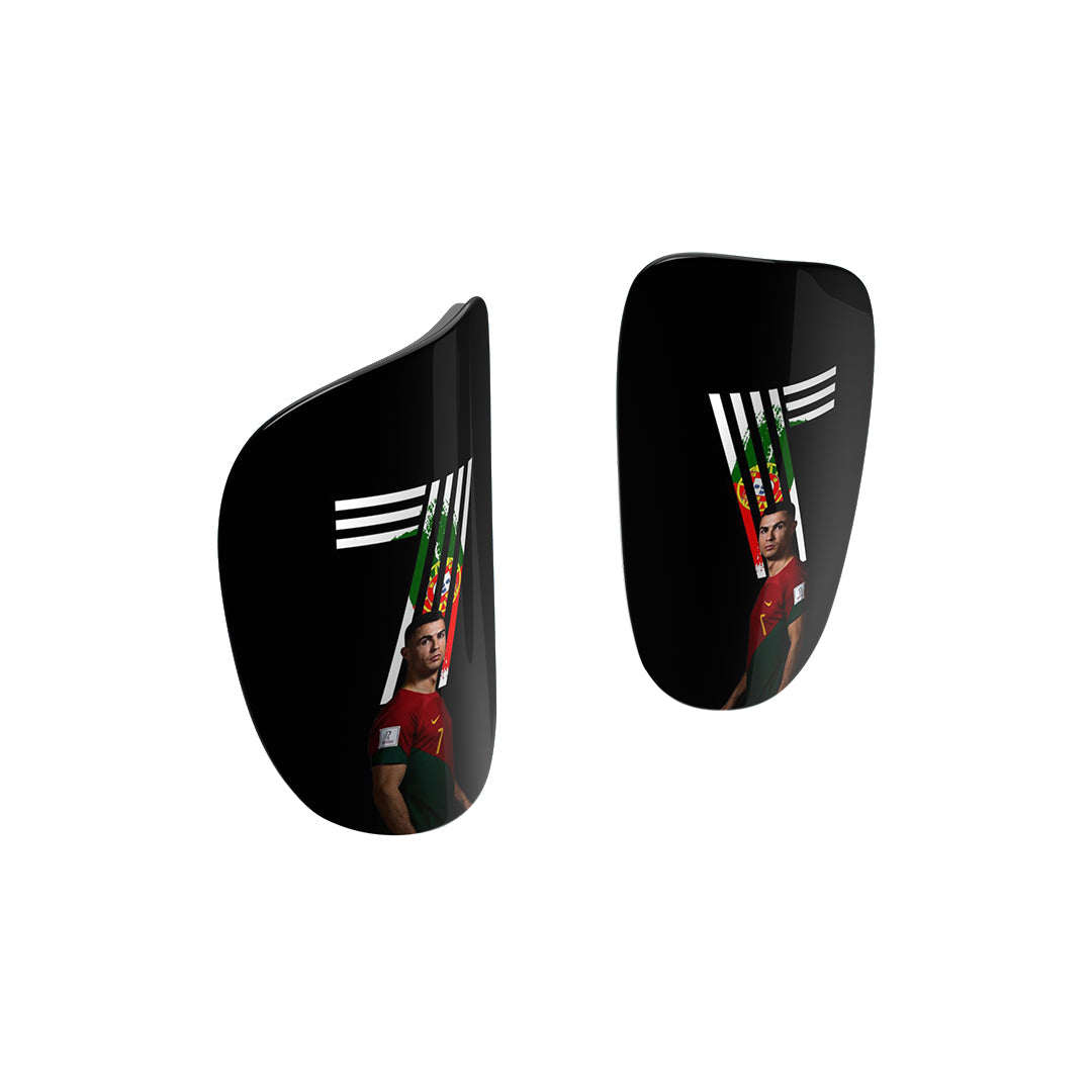 Carboprotect Cristiano Ronaldo Design Shinpads - Premium soccer shinguards from CarboProtect - Just €65! Shop now at CatenaccioDesigns