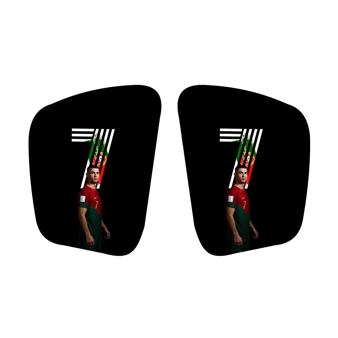 Carboprotect Cristiano Ronaldo Design Shinpads - Premium soccer shinguards from CarboProtect - Just €65! Shop now at CatenaccioDesigns