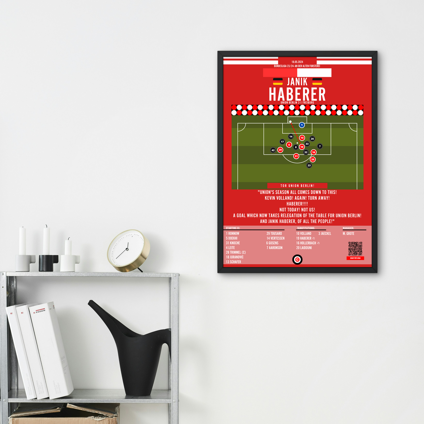 Haberer goal vs Freiburg- Bundesliga 23/24- Union Berlin - Premium from CatenaccioDesigns - Just €14.50! Shop now at CatenaccioDesigns