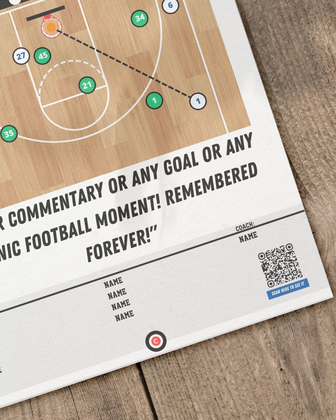 Design Your Own CUSTOM Basketball Moment - Premium from CATENACCIO - Just €21! Shop now at CatenaccioDesigns