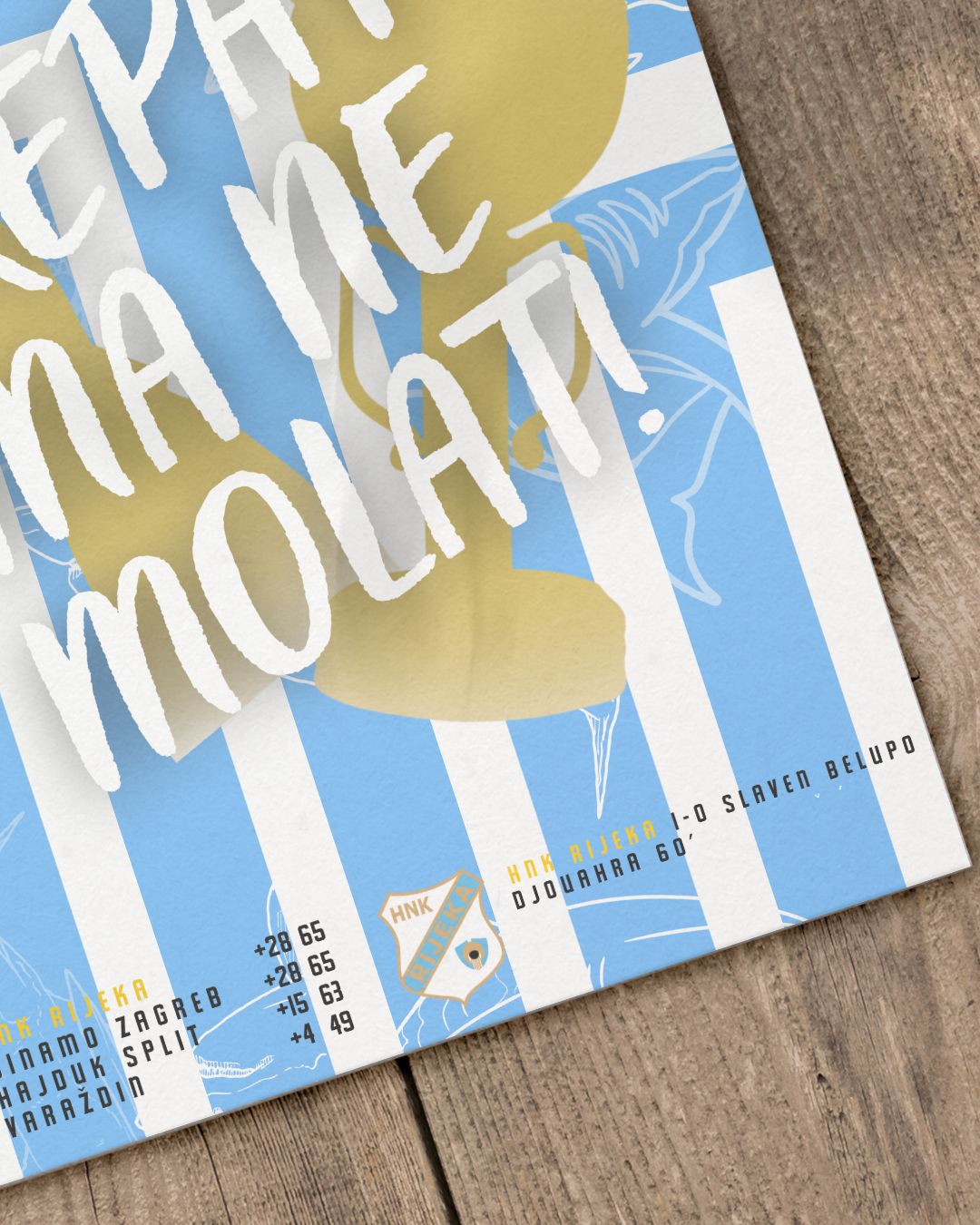 "Krepat ma ne molat" HNK Rijeka prvak 24/25 specijalna edicija - Premium Sports collectibles from CatenaccioDesigns - Just €14.50! Shop now at CatenaccioDesigns