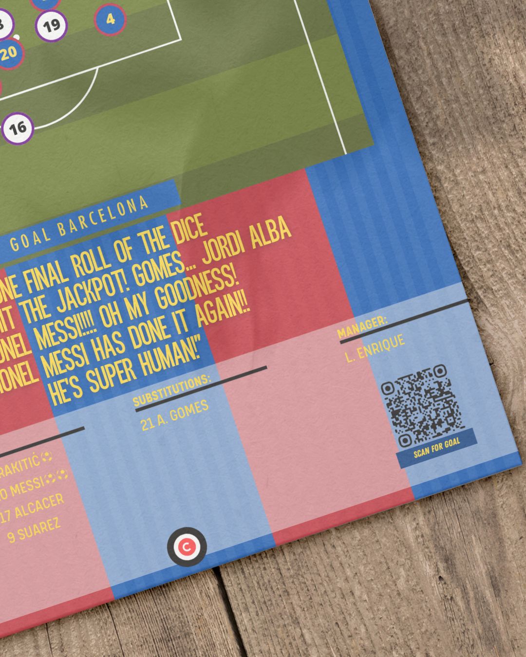 Lionel Messi vs Real Madrid- LaLiga 16/17- FC Barcelona - Premium from CatenaccioDesigns - Just €14.50! Shop now at CatenaccioDesigns