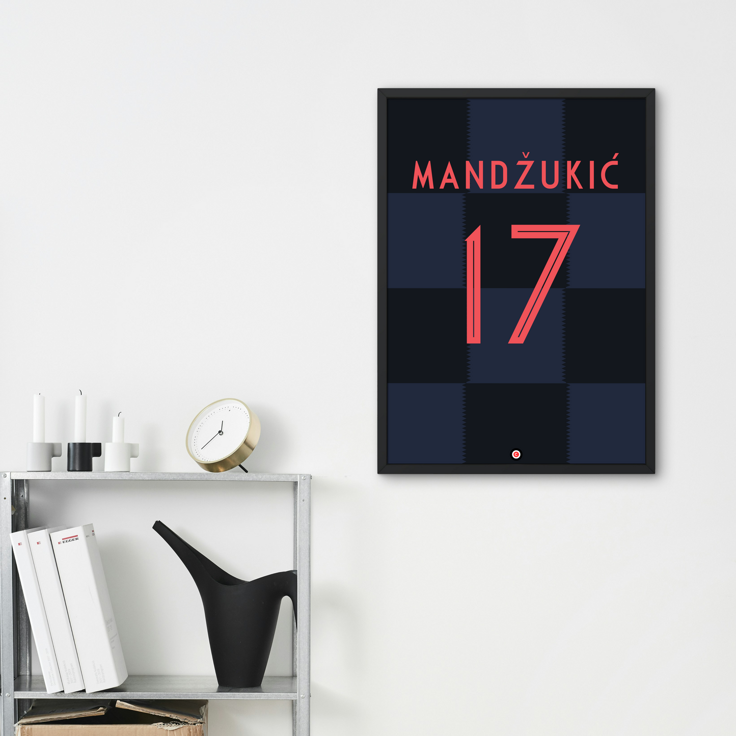 Mario Mandžukić Croatia WC 2018 Kit Poster - Premium Sports collectibles from CatenaccioDesigns - Just €14.50! Shop now at CatenaccioDesigns