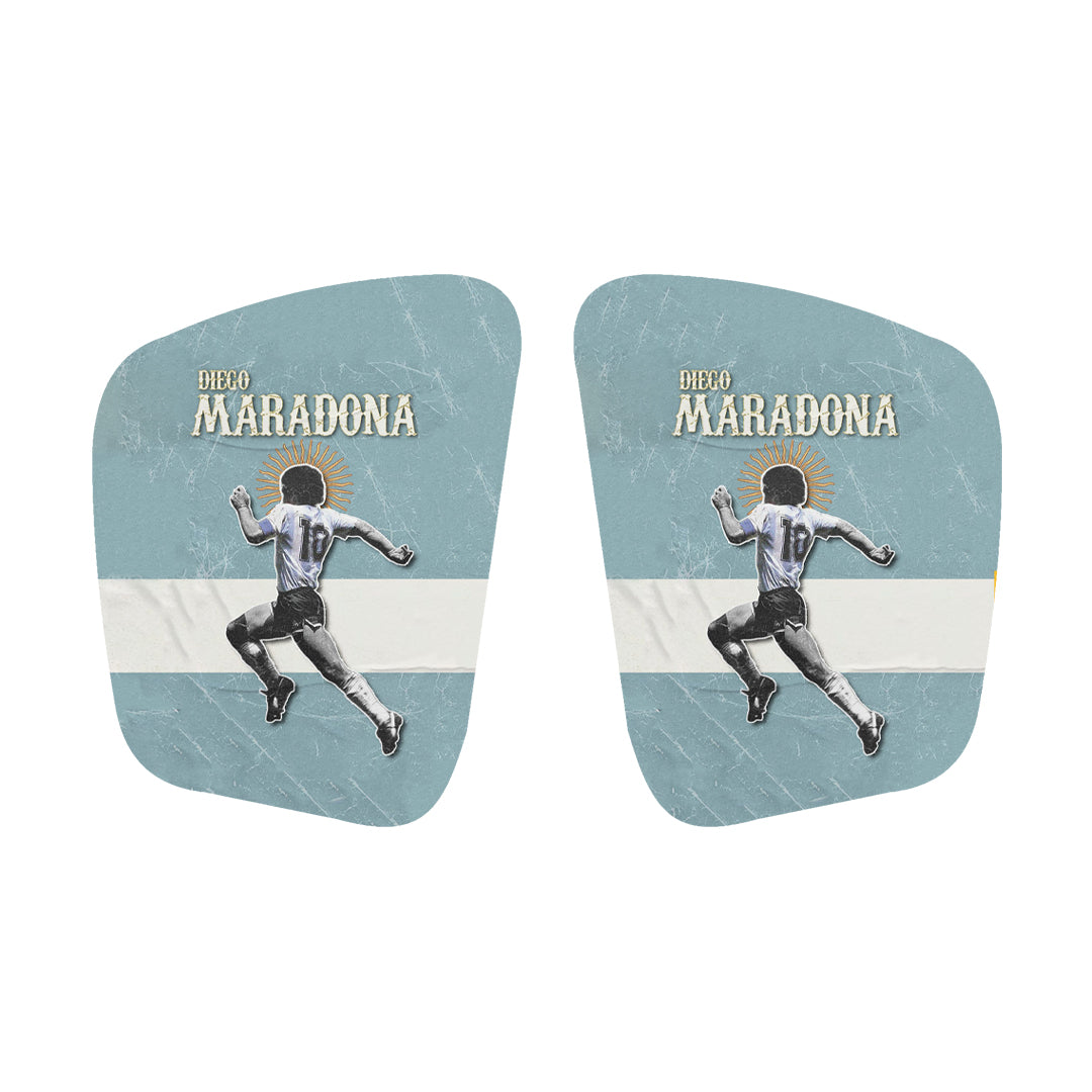Carboprotect Maradona Design Shinpads - Premium soccer shinguards from CarboProtect - Just €65! Shop now at CatenaccioDesigns
