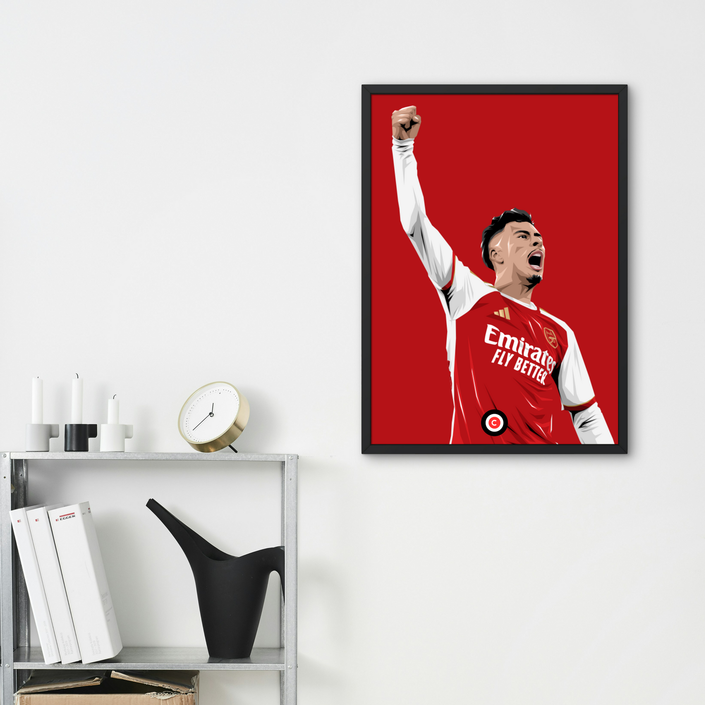 Gabriel Martinelli celebration vs Man City- Player print- Arsenal FC - Premium from CatenaccioDesigns - Just €14.50! Shop now at CatenaccioDesigns