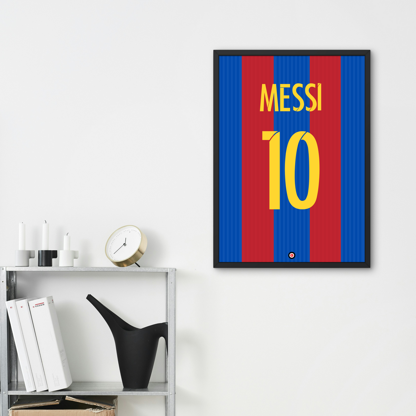 Leo Messi Barcelona Kit Poster - Premium Sports collectibles from CatenaccioDesigns - Just €14.50! Shop now at CatenaccioDesigns