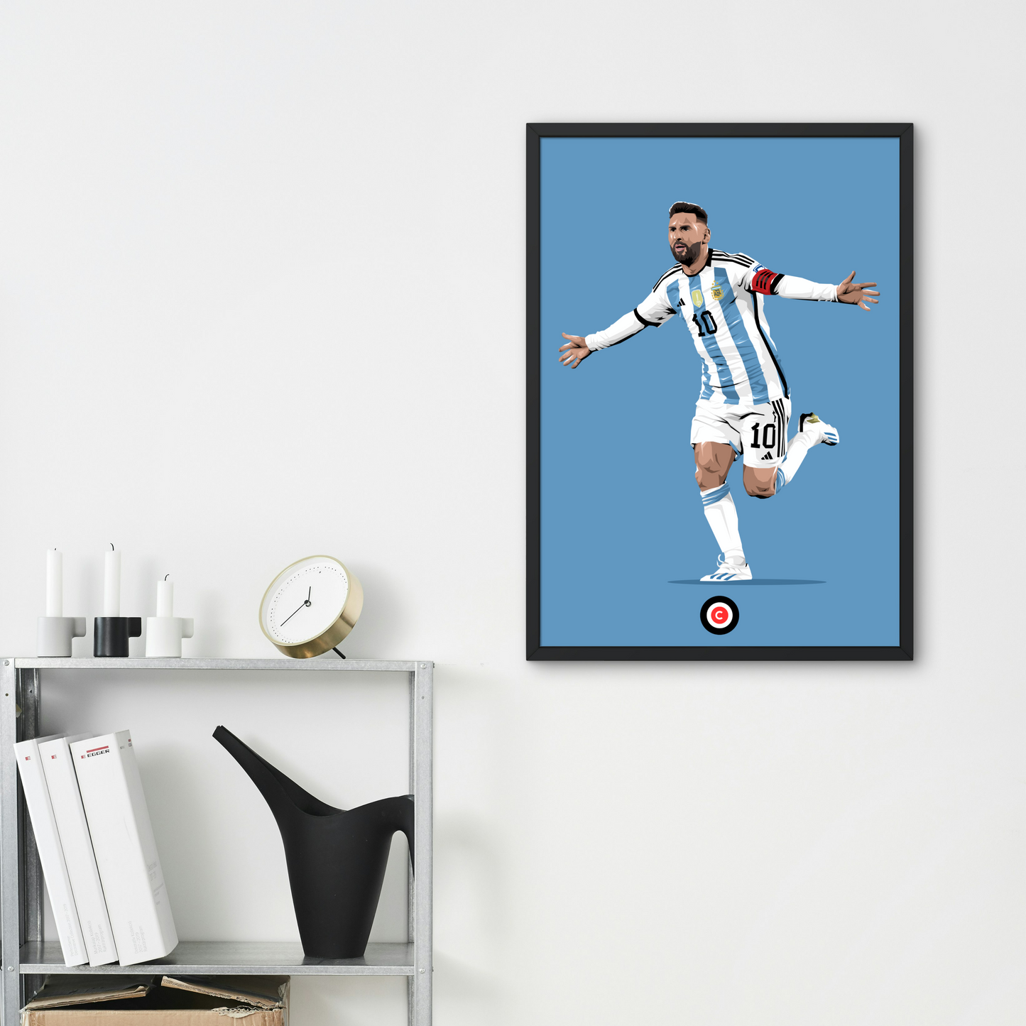 Lionel Messi Player print- Argentina - Premium from CatenaccioDesigns - Just €14.50! Shop now at CatenaccioDesigns