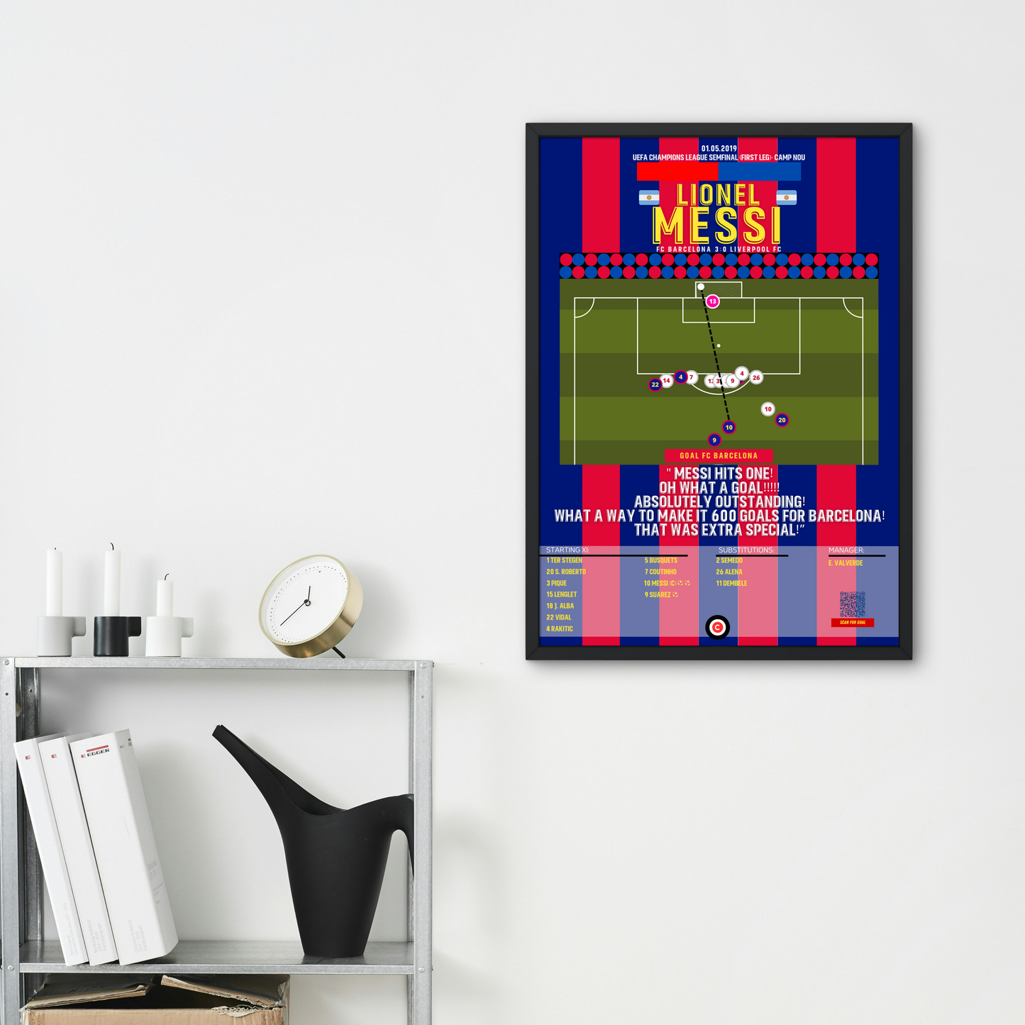 Lionel Messi free kick masterclass vs Liverpool- UEFA Champions League 18/19- FC Barcelona - Premium from CatenaccioDesigns - Just €14.50! Shop now at CatenaccioDesigns
