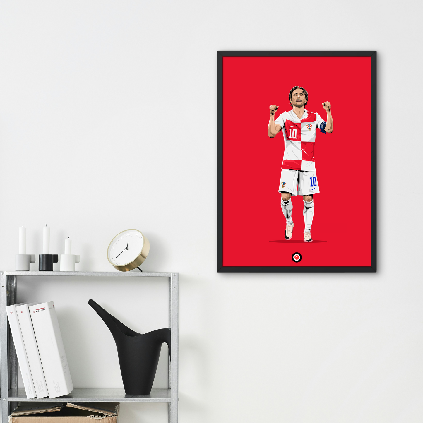 Luka Modrić celebration vs Italy- Euro 2024- Croatia - Premium from CatenaccioDesigns - Just €14.50! Shop now at CatenaccioDesigns