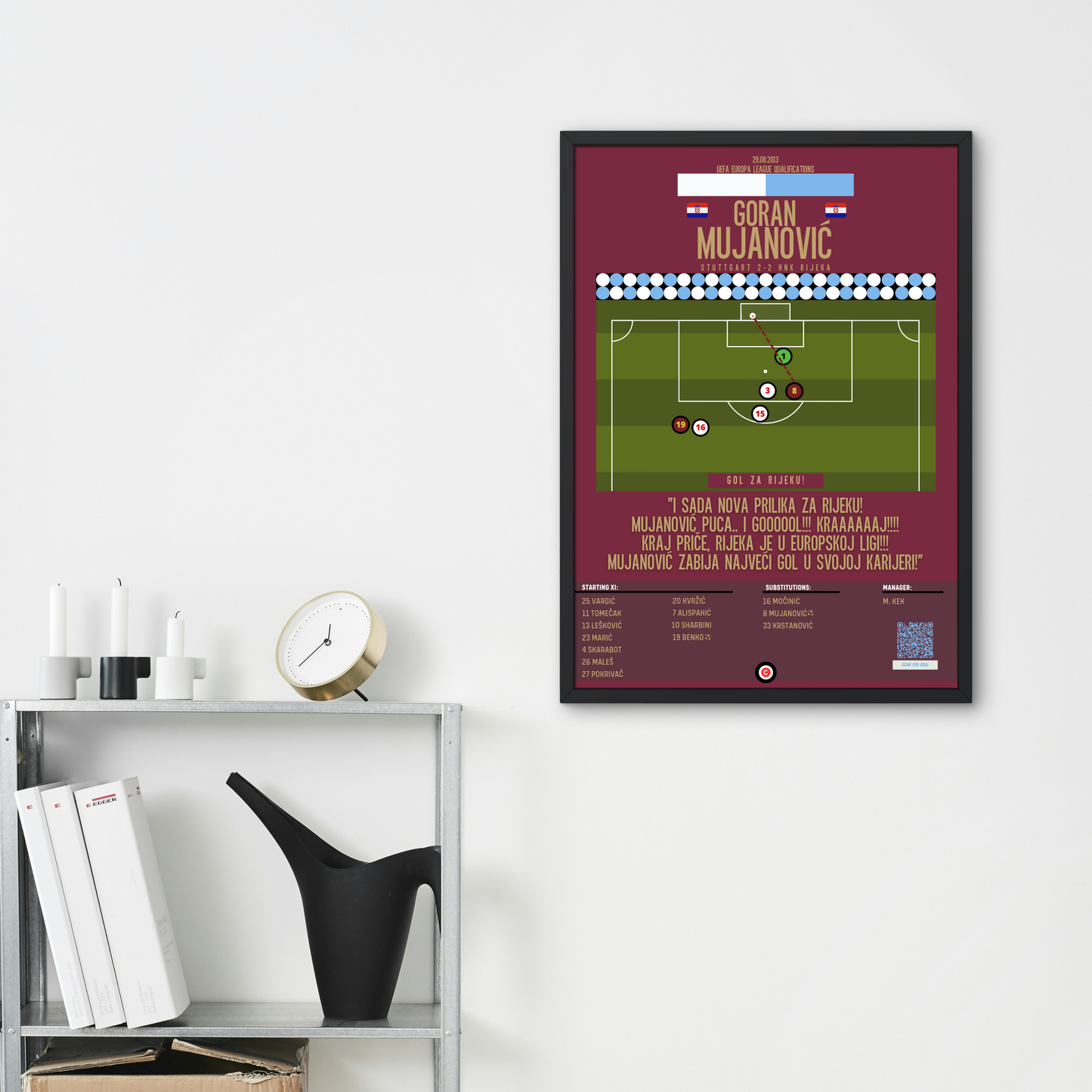 Goran Mujanović Goal vs Stuttgart - UEFA Europa League Qualifications - HNK Rijeka - Premium from CATENACCIO - Just €14.50! Shop now at CatenaccioDesigns