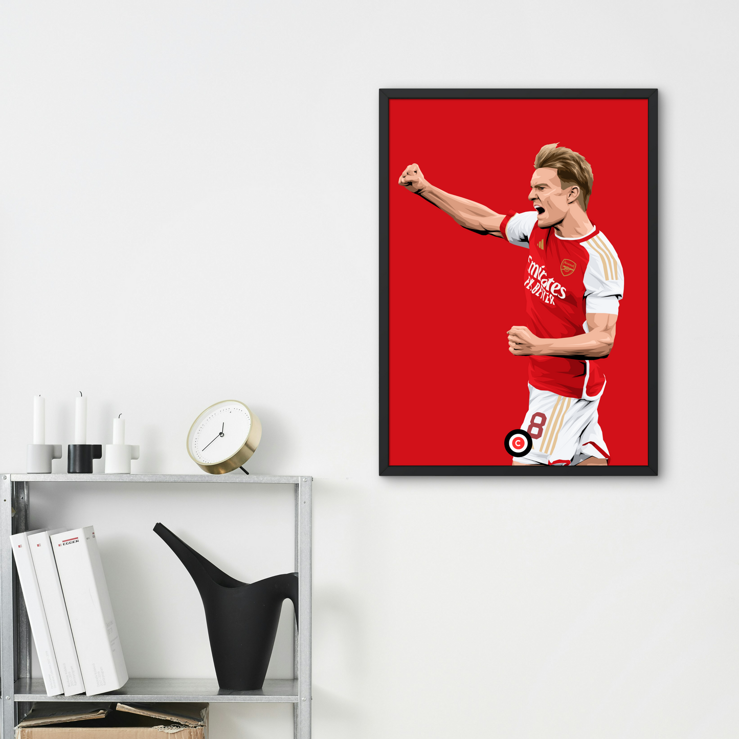Martin Odegaard Arsenal Player Print - Premium from CatenaccioDesigns - Just €14.50! Shop now at CatenaccioDesigns