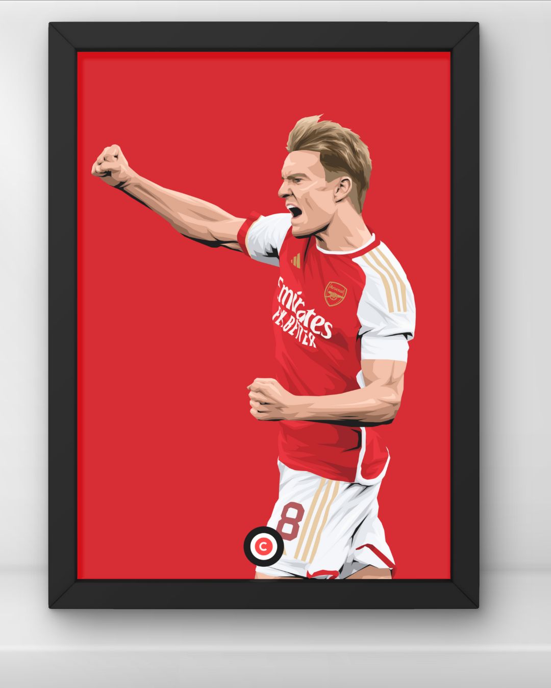 Martin Odegaard Arsenal Player Print - Premium from CatenaccioDesigns - Just €14.50! Shop now at CatenaccioDesigns