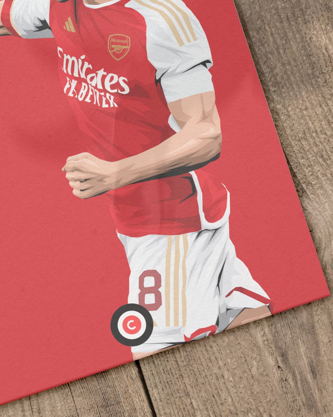 Martin Odegaard Arsenal Player Print - Premium from CatenaccioDesigns - Just €14.50! Shop now at CatenaccioDesigns