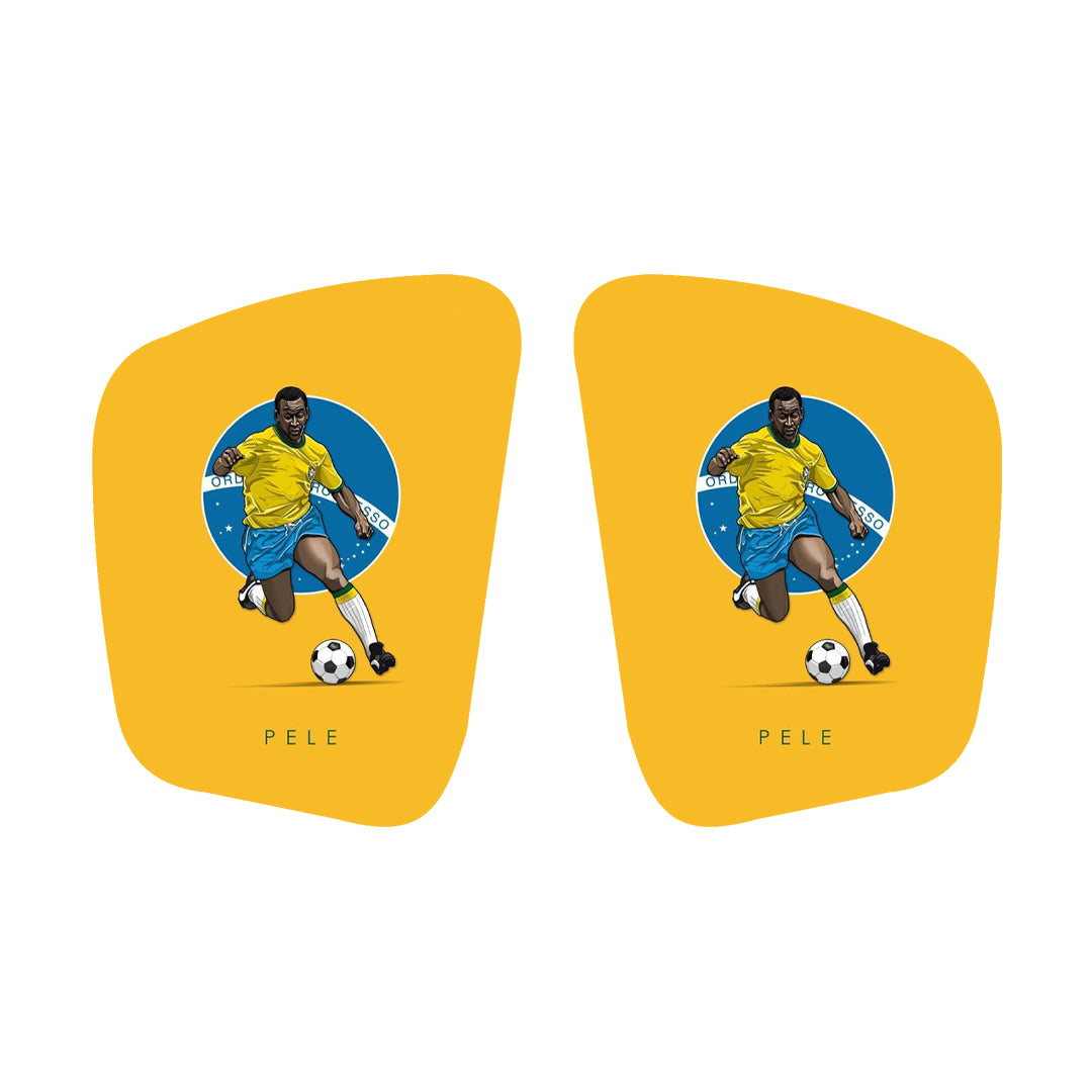 Carboprotect Pele Design Shinpads - Premium soccer shinguards from CarboProtect - Just €65! Shop now at CatenaccioDesigns