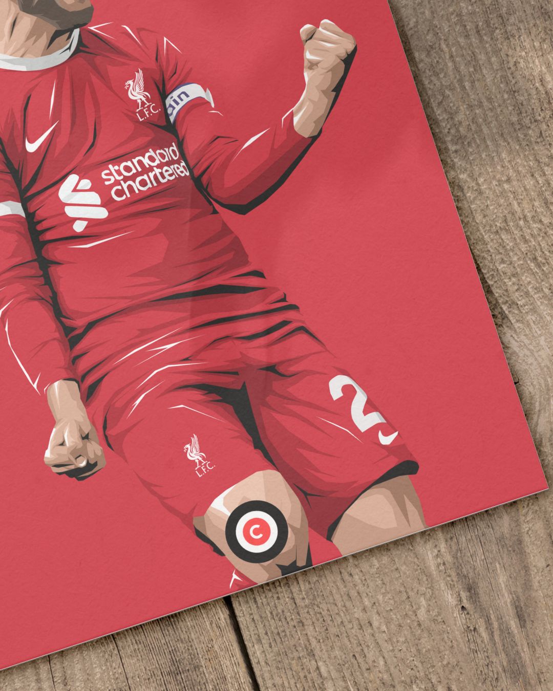 Andrew Roberston Celebration- Player Print- Liverpool - Premium from CatenaccioDesigns - Just €14.50! Shop now at CatenaccioDesigns