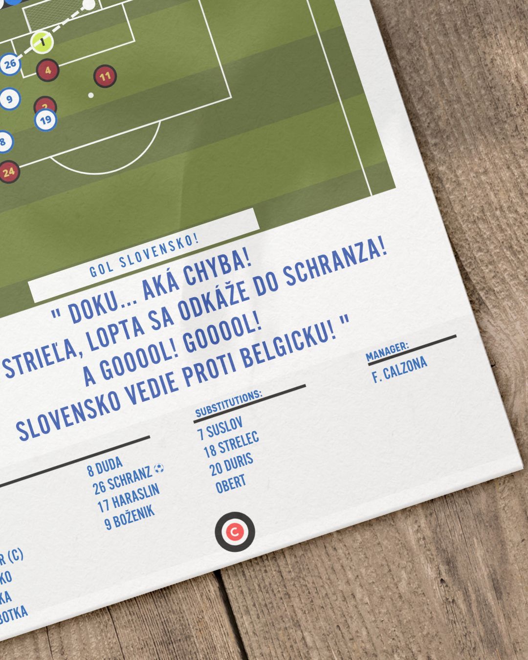 Schranz winner goal vs Belgium- Euro 2024 Group Stage - Slovakia - Premium from CatenaccioDesigns - Just €14.50! Shop now at CatenaccioDesigns