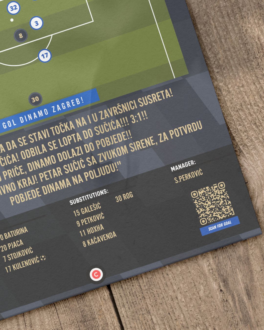 Petar Sučić vs Hajduk Split - 1.HNL 24/25 - Dinamo Zagreb - Premium Sports collectibles from CatenaccioDesigns - Just €14.50! Shop now at CatenaccioDesigns