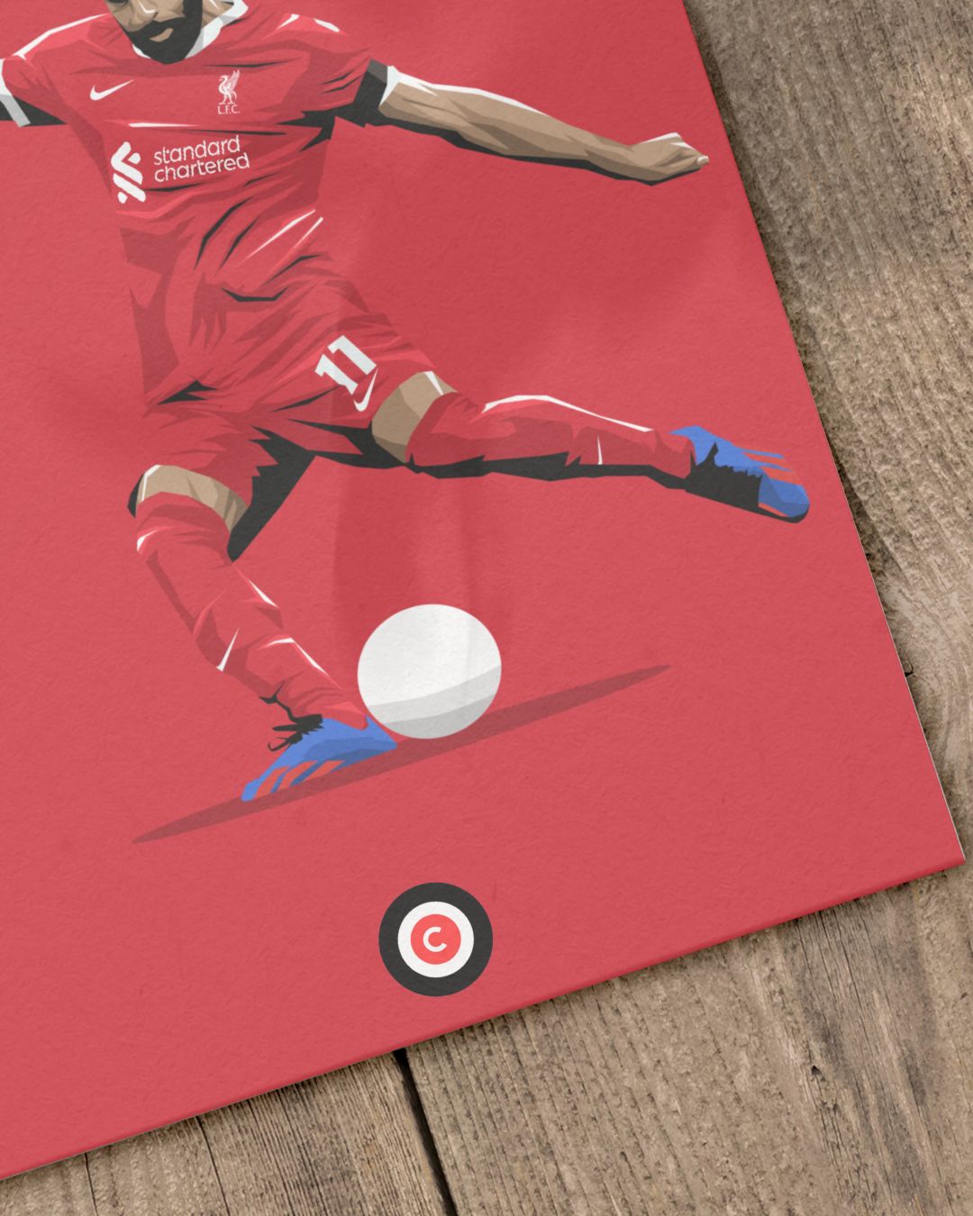 Mohamed Salah- Player Print- Liverpool Fc - Premium from CatenaccioDesigns - Just €14.50! Shop now at CatenaccioDesigns