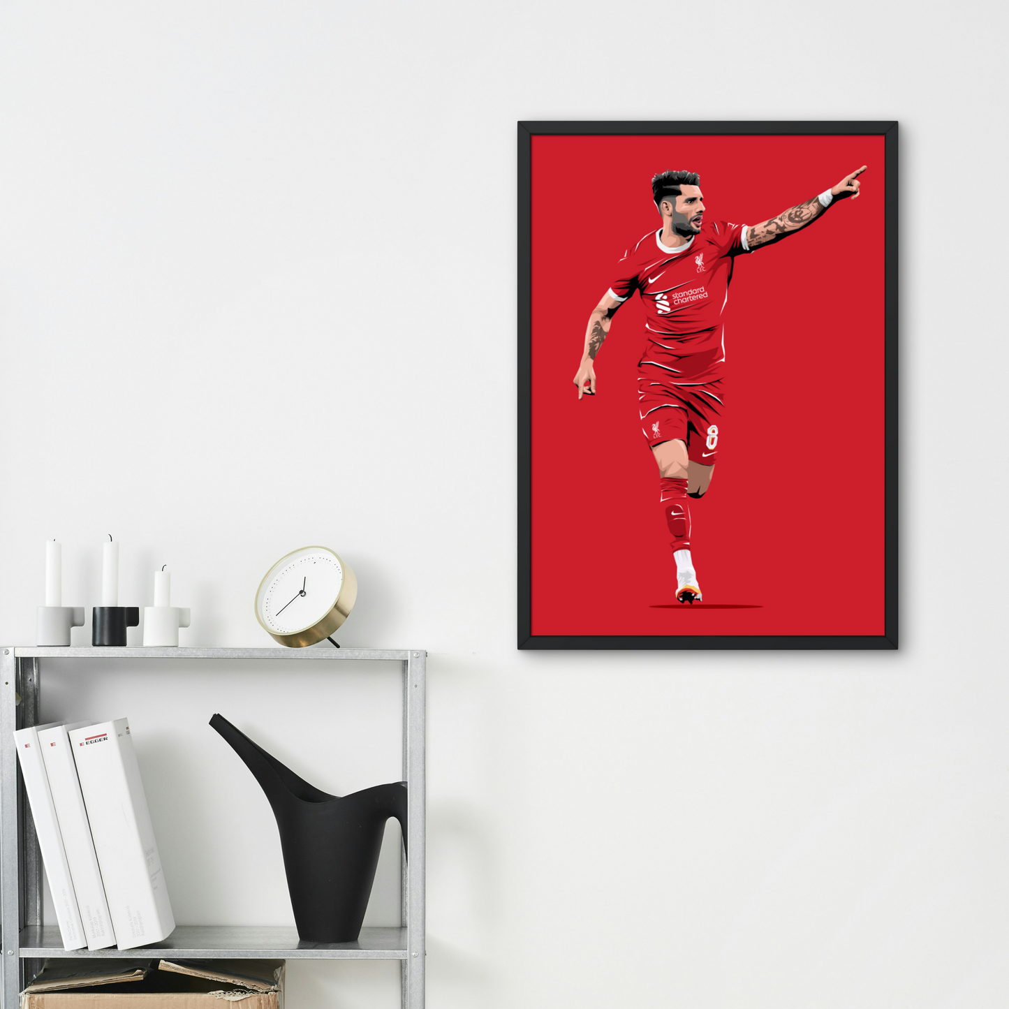 Dominik Szoboszlai celebration vs Leicester- EFL Cup 23/24- Liverpool - Premium from CatenaccioDesigns - Just €14.50! Shop now at CatenaccioDesigns
