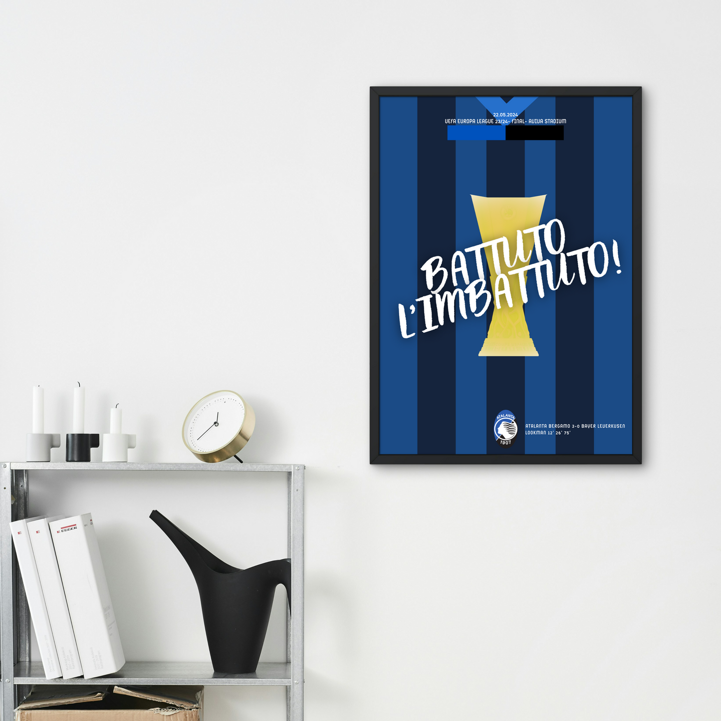 Atalanta "Battuto L'imbattuto" special edition print - Premium from CatenaccioDesigns - Just €14.50! Shop now at CatenaccioDesigns
