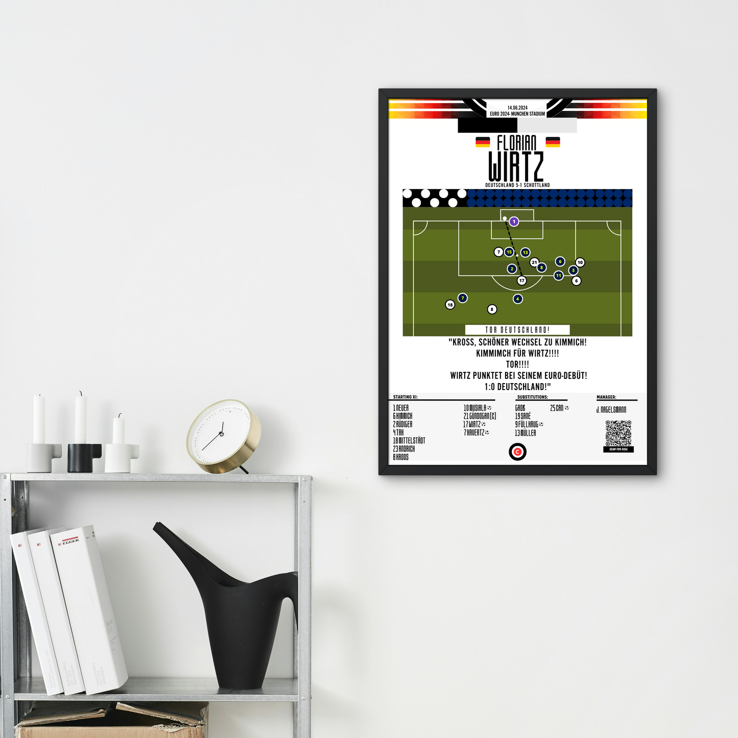 Wirtz goal vs Scotland- Euro 2024- Group stage - Premium from CatenaccioDesigns - Just €14.50! Shop now at CatenaccioDesigns