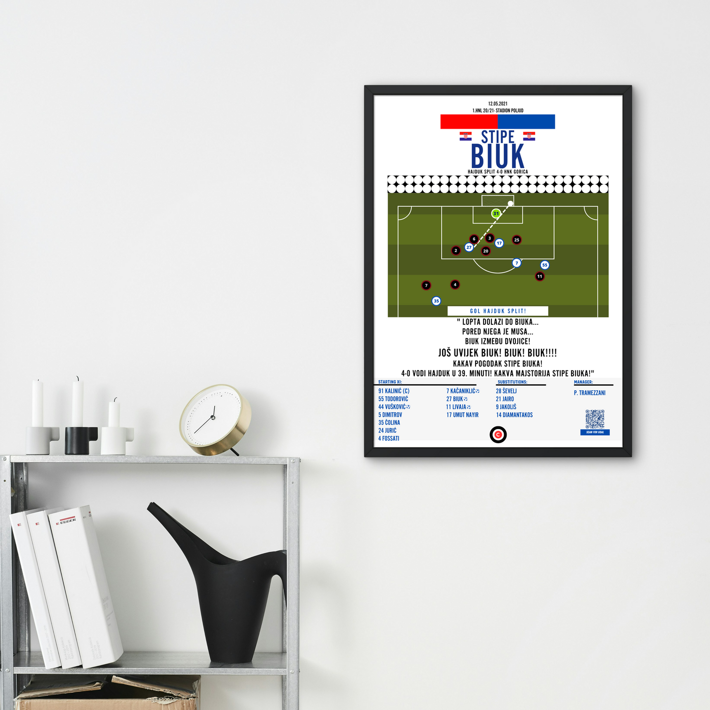 Stipe Biuk solo gol vs Gorica- 1.HNL 20/21- HNK Hajduk Split - Premium from CatenaccioDesigns - Just €14.50! Shop now at CatenaccioDesigns