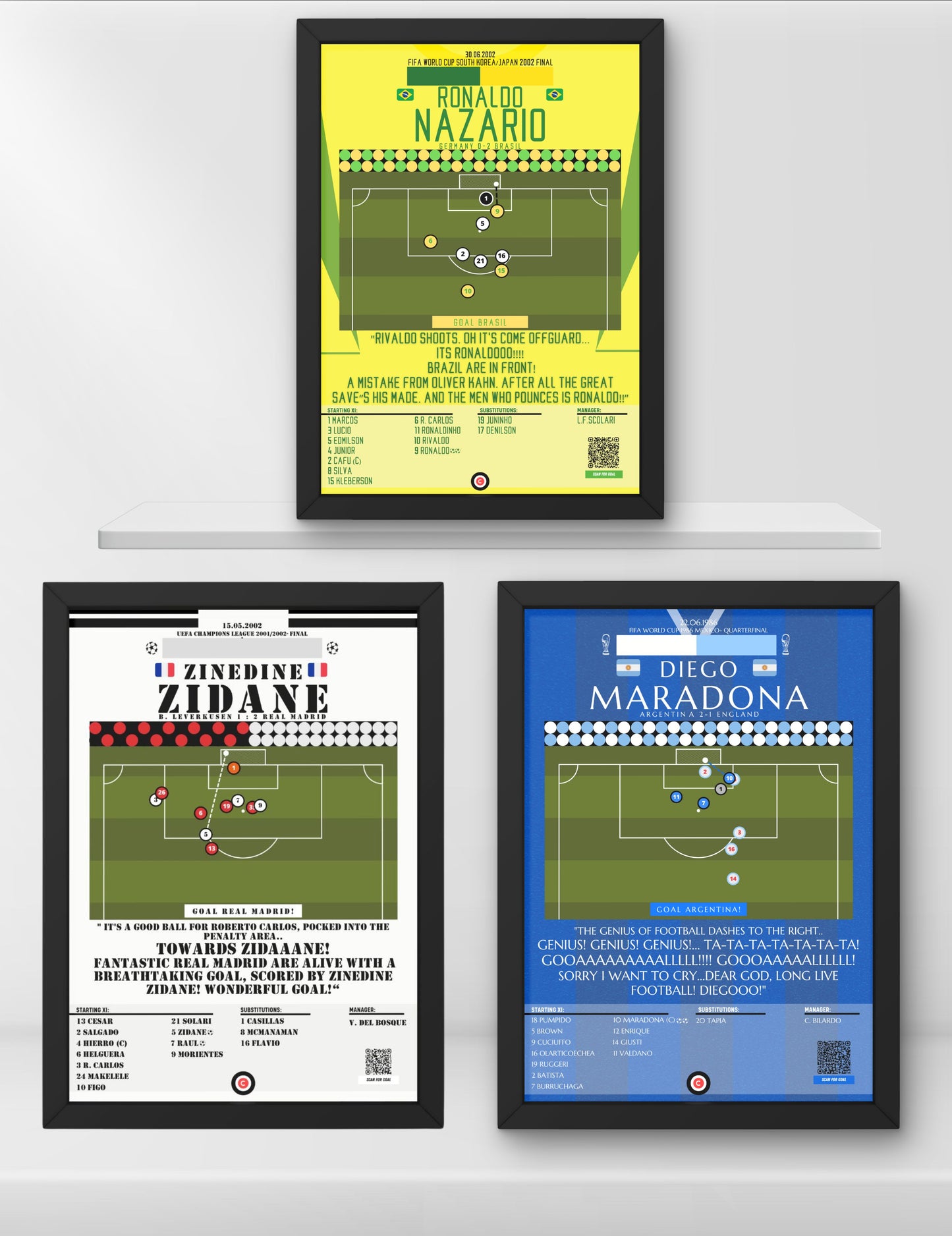 Football Legends Bundle (Ronaldo, Zidane, Maradona) - Premium from CatenaccioDesigns - Just €25! Shop now at CatenaccioDesigns