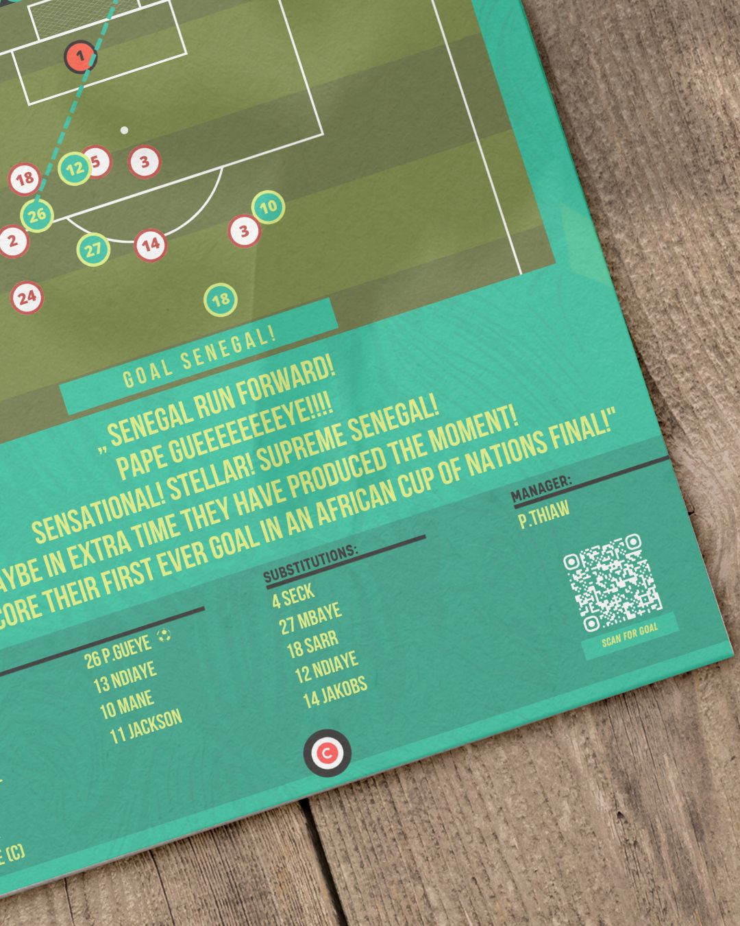 Pape Gueye winner goal vs Morocco - African Cup of Nations 2026 - Senegal