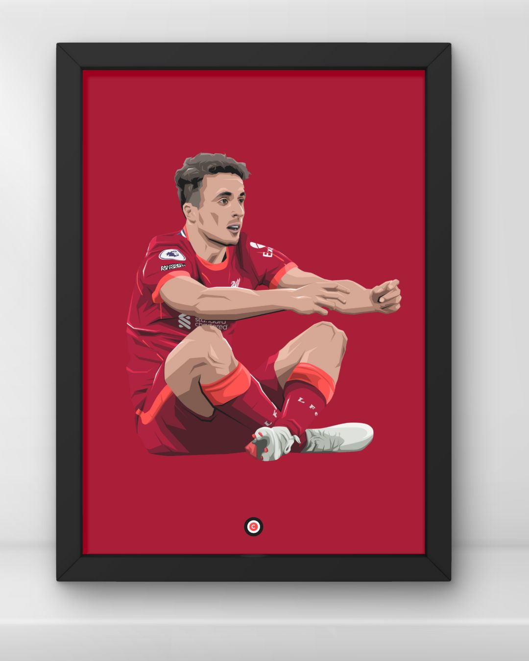 Diogo Jota Joystick Celebration Poster - Liverpool