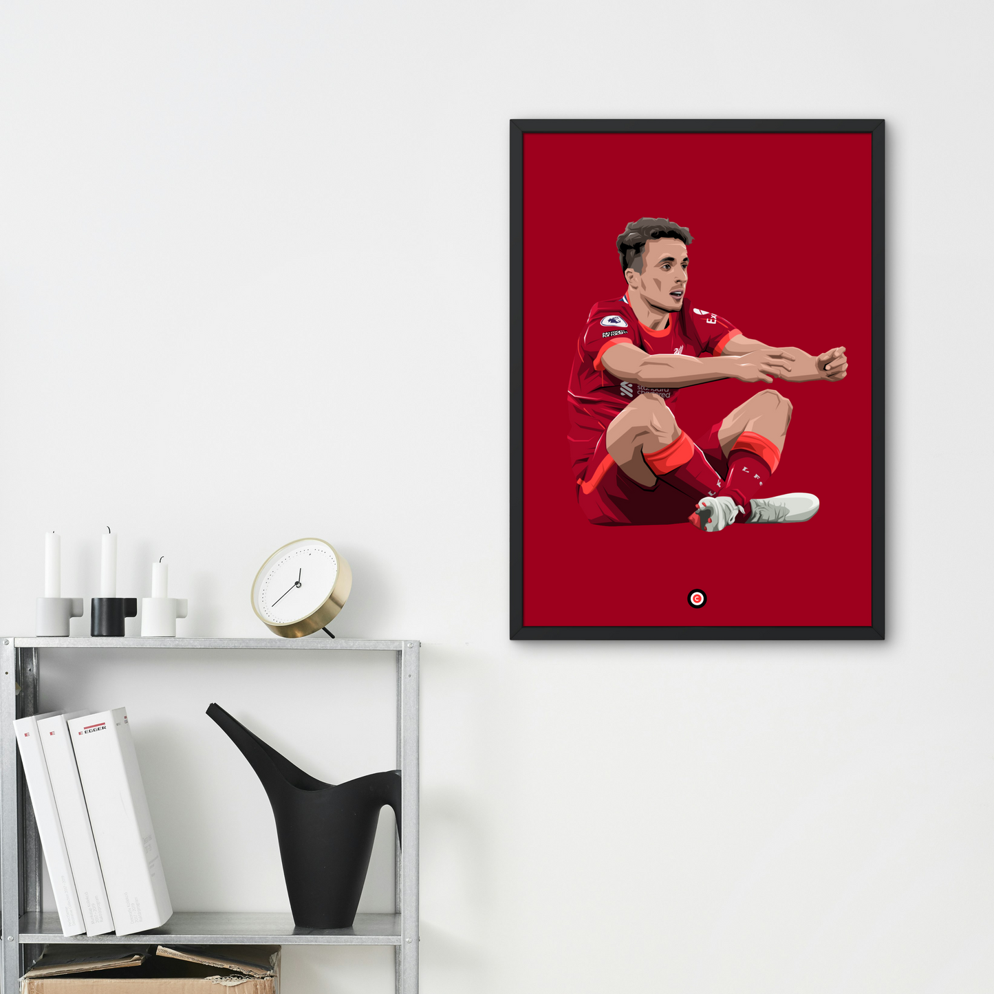 Diogo Jota Joystick Celebration Poster - Liverpool