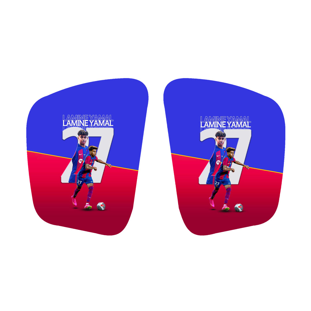 Carboprotect Lamine Yamal Design Shinpads - Premium soccer shinguards from CarboProtect - Just €65! Shop now at CatenaccioDesigns