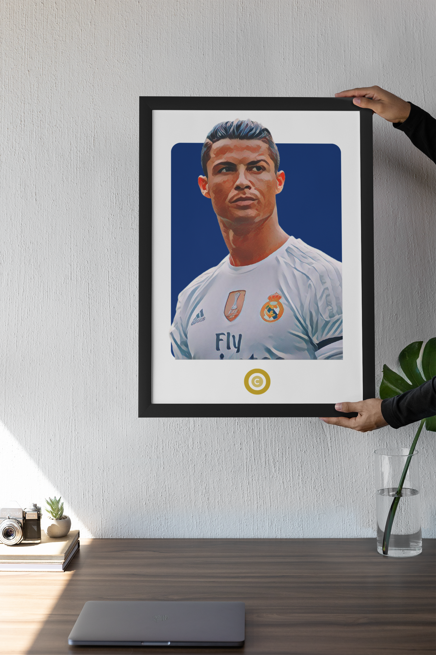 Cristiano Ronaldo Print- Galactico- Real Madrid - Premium from CATENACCIO - Just €14.50! Shop now at CatenaccioDesigns