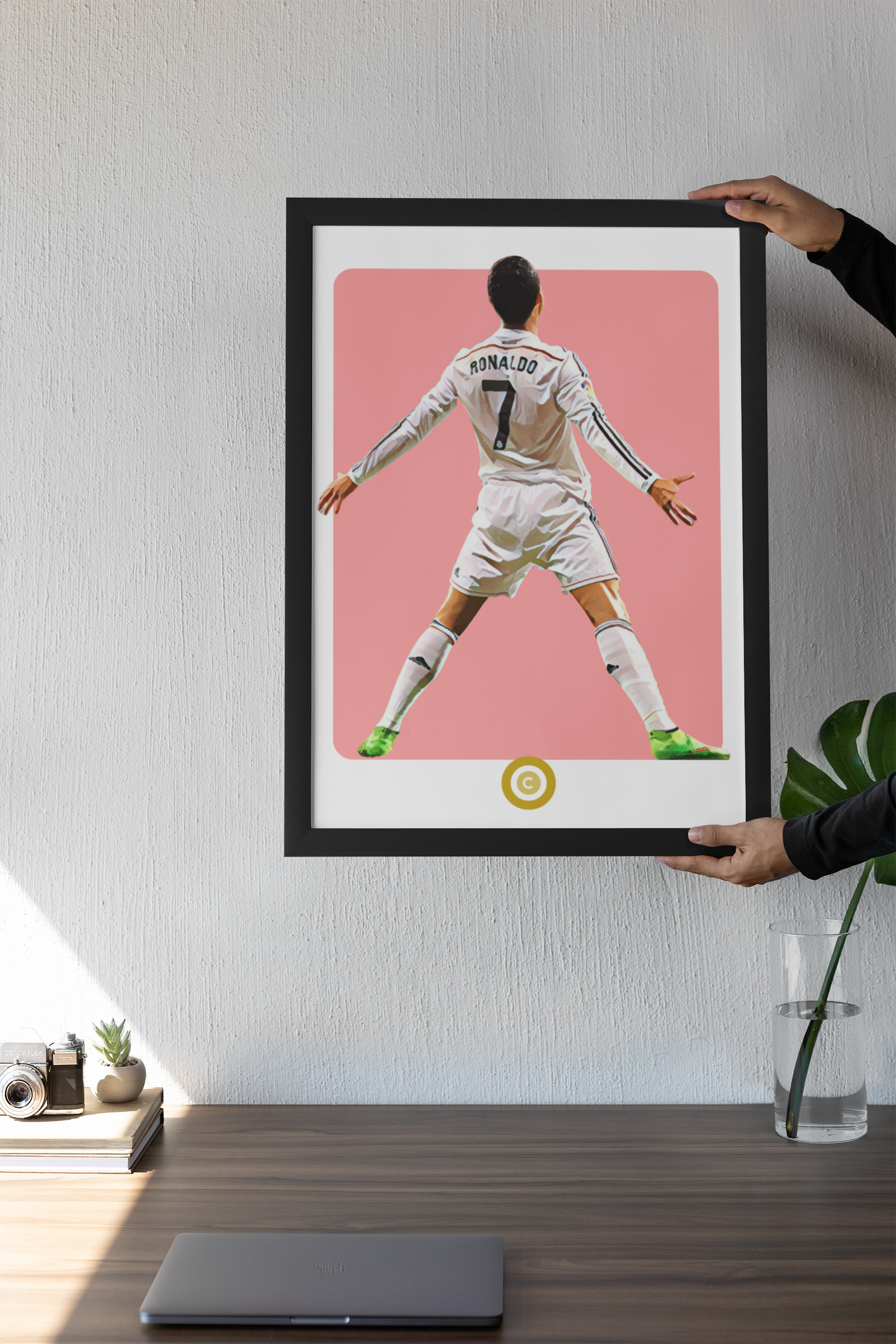 Cristiano Ronaldo Print- Siuuuu- Real Madrid - Premium from CATENACCIO - Just €14.50! Shop now at CatenaccioDesigns