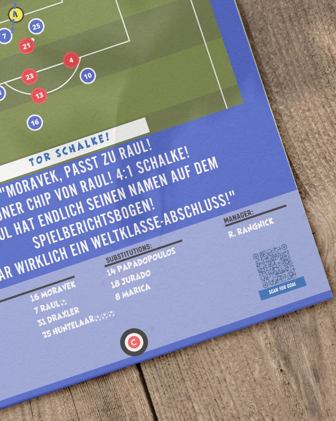 Raul amazing chip goal vs Koln- Bundesliga 11/12- Schalke 04 - Premium from CatenaccioDesigns - Just €14.50! Shop now at CatenaccioDesigns