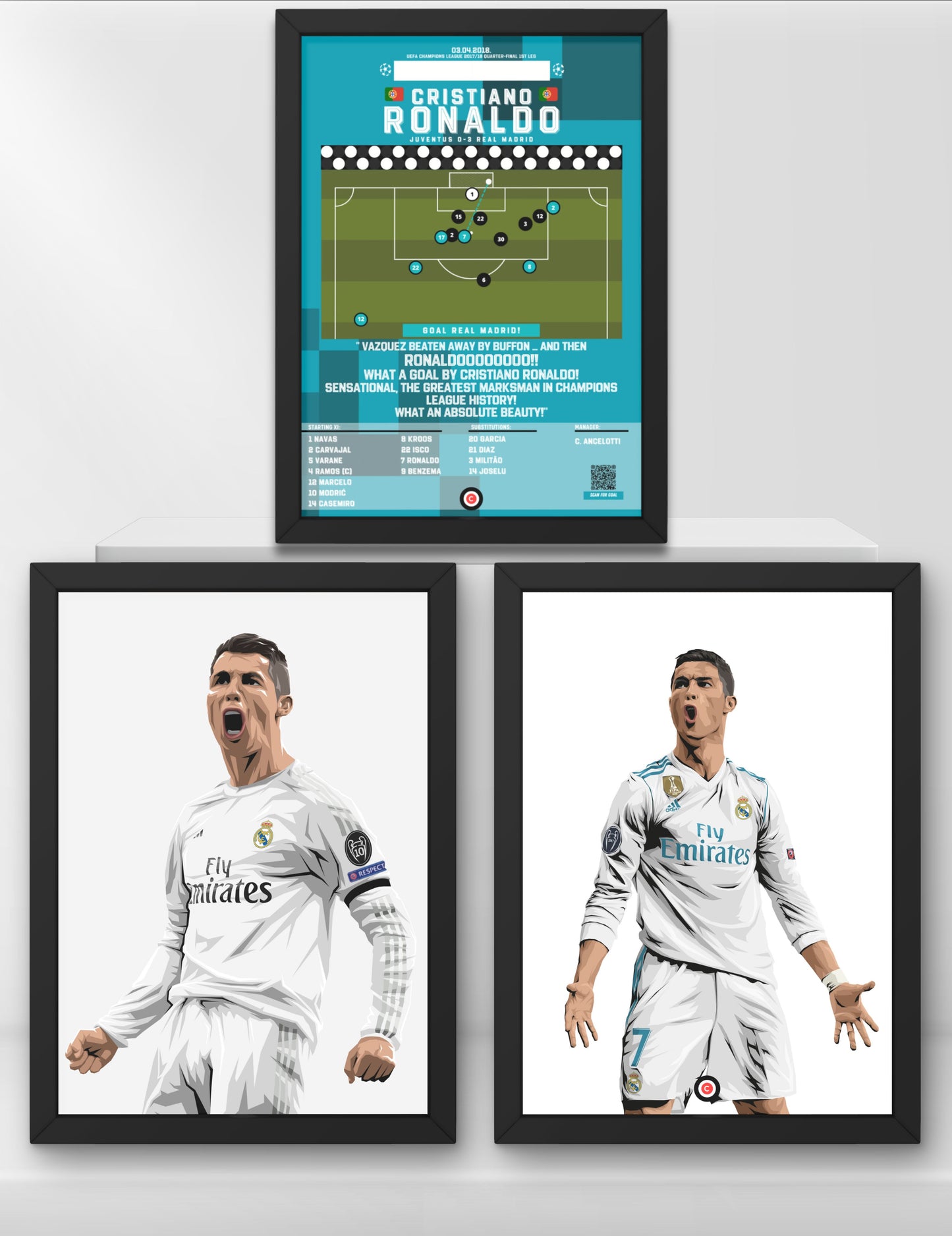 Cristiano Ronaldo Bundle- Real Madrid - Premium from CatenaccioDesigns - Just €25! Shop now at CatenaccioDesigns