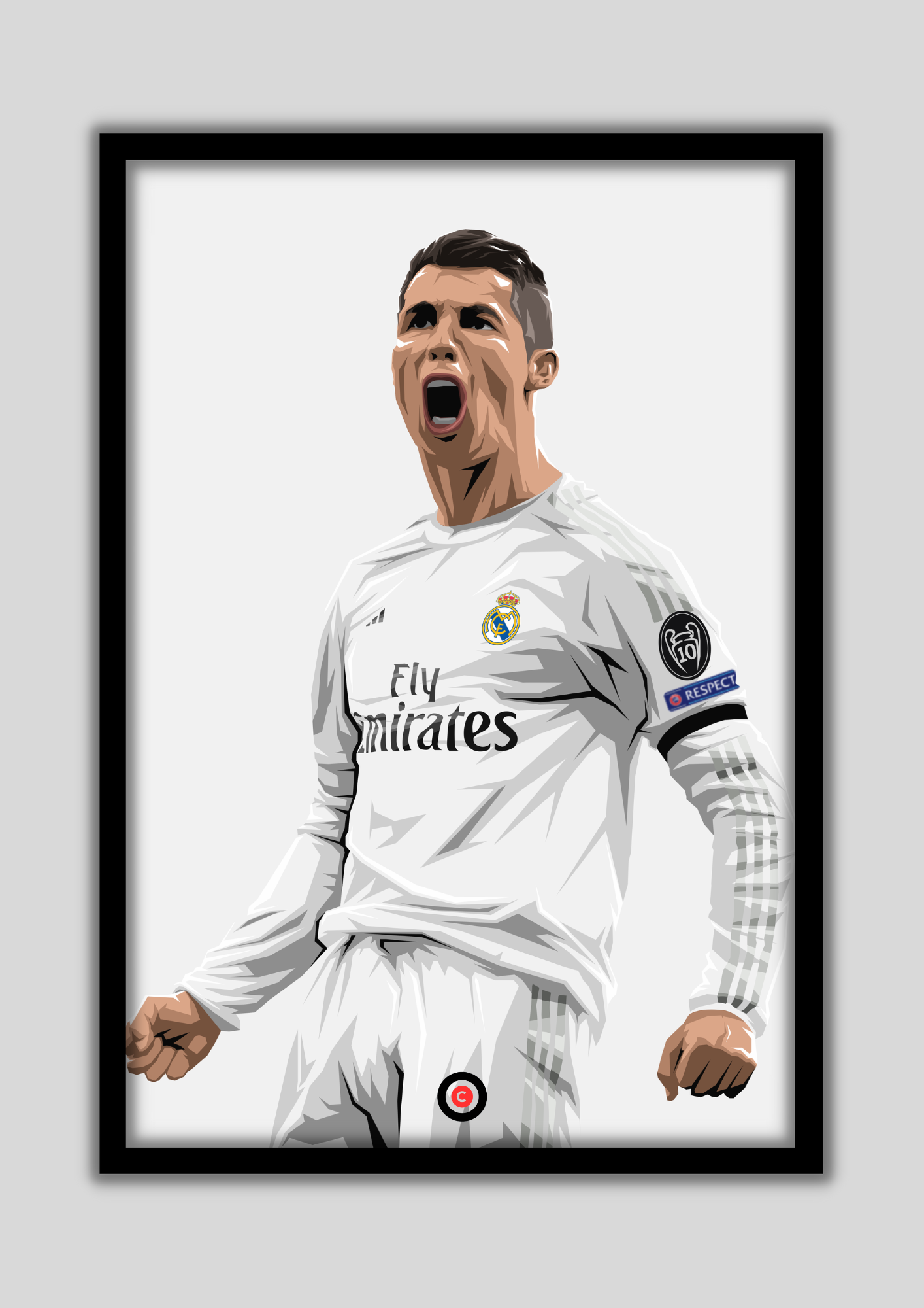 Cristiano Ronaldo celebration- Real Madrid - Premium from CatenaccioDesigns - Just €14.50! Shop now at CatenaccioDesigns