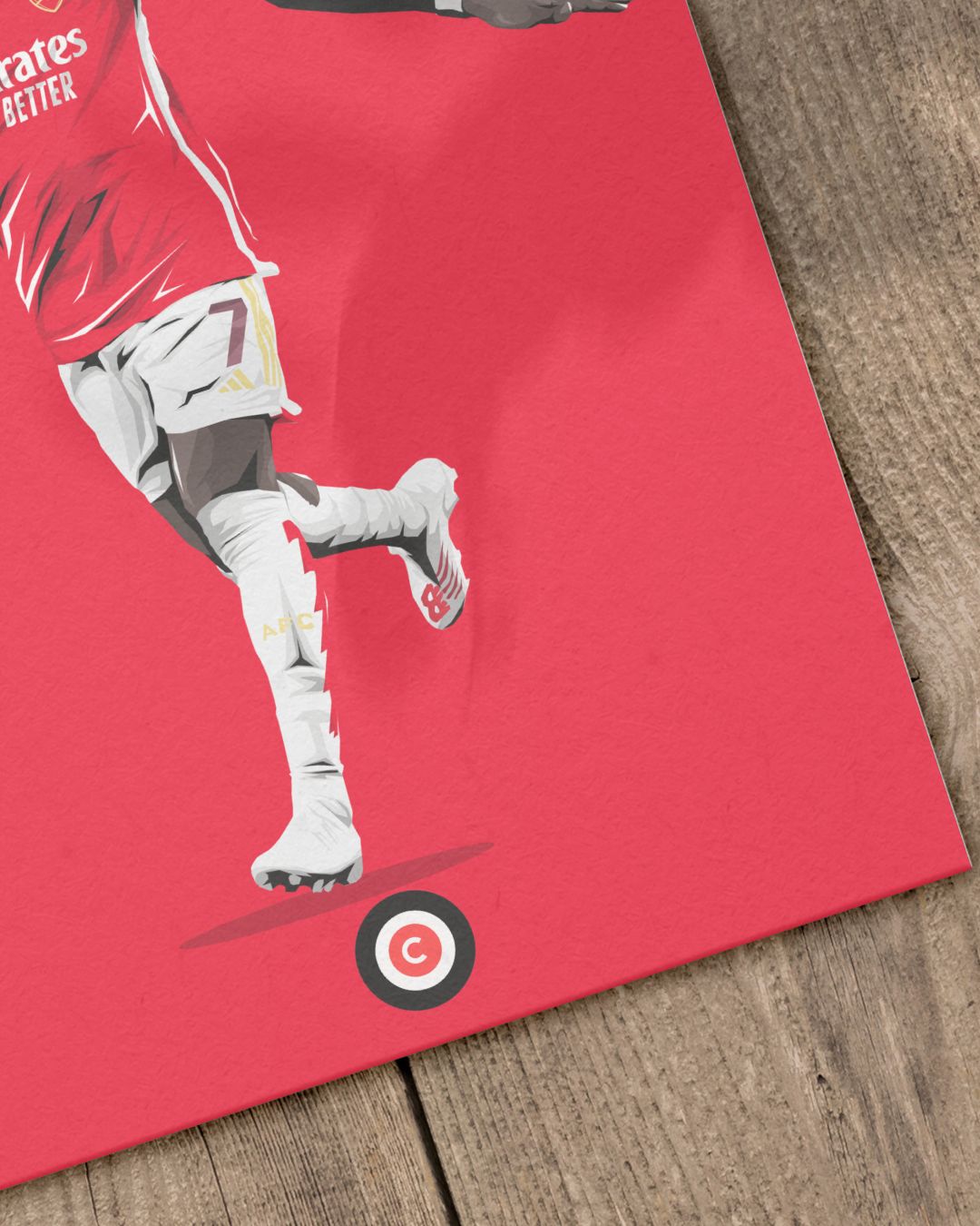 Bukayo Saka Arsenal Player Print - Premium from CatenaccioDesigns - Just €14.50! Shop now at CatenaccioDesigns