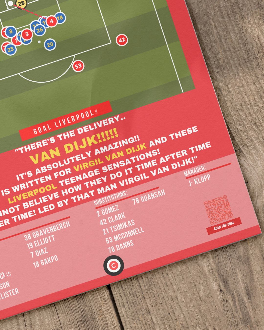 Van Dijk winner vs Chelsea- EFL Cup Final 23/24- Liverpool - Premium from CatenaccioDesigns - Just €14.50! Shop now at CatenaccioDesigns