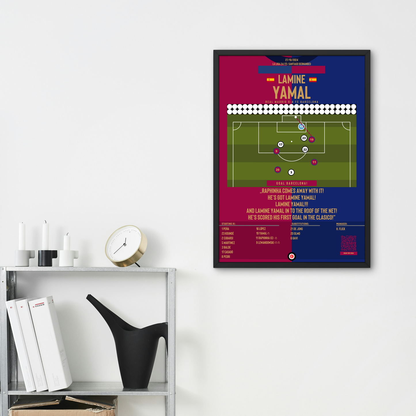 Yamal becomes the youngest goalscorer in "El Clasico" history!- FC Barcelona - Premium Sports collectibles from CatenaccioDesigns - Just €14.50! Shop now at CatenaccioDesigns