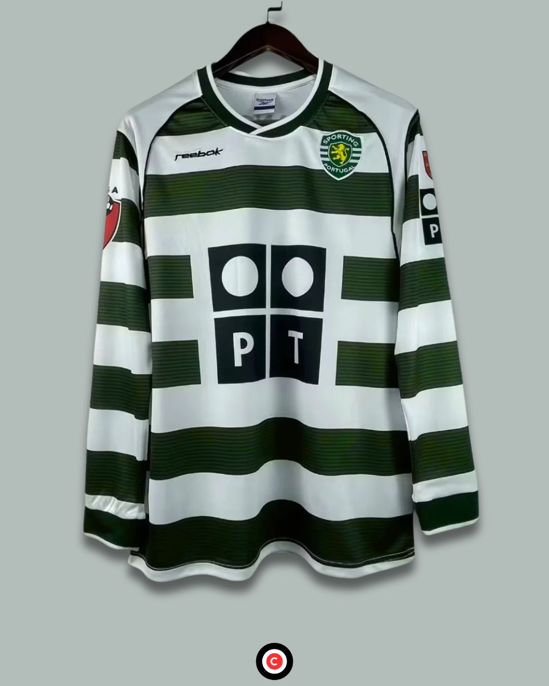 Sporting Lisbon 2001-2003 Retro Home Kit - Premium  from CatenaccioDesigns - Just €60.99! Shop now at CatenaccioDesigns