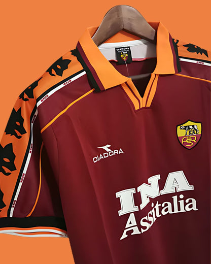 AC Roma 98/99 (Home Kit) - Premium  from CatenaccioDesigns - Just €60.99! Shop now at CatenaccioDesigns