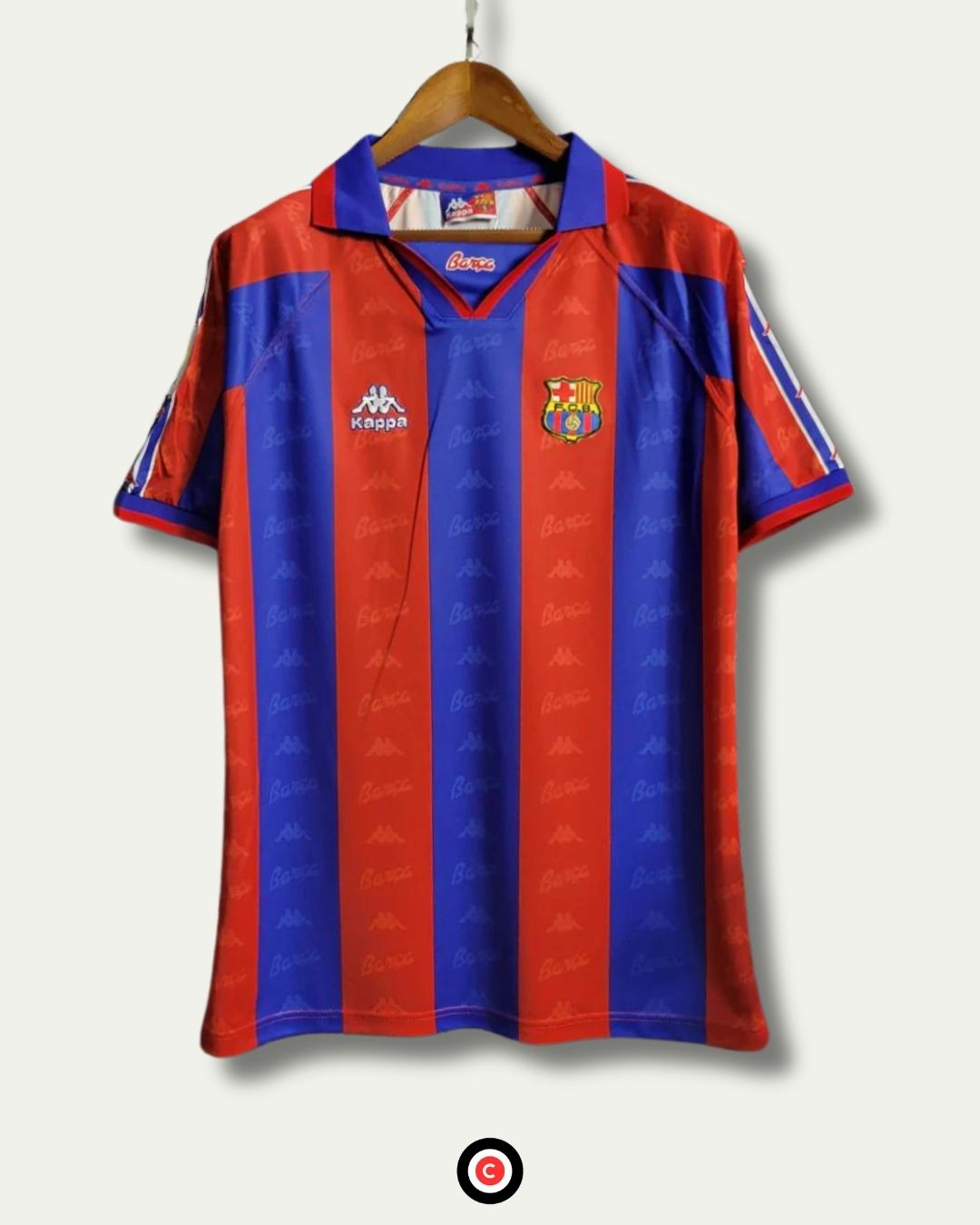 FC Barcelona 96/97 (Home Kit) - Premium  from CatenaccioDesigns - Just €39.64! Shop now at CatenaccioDesigns