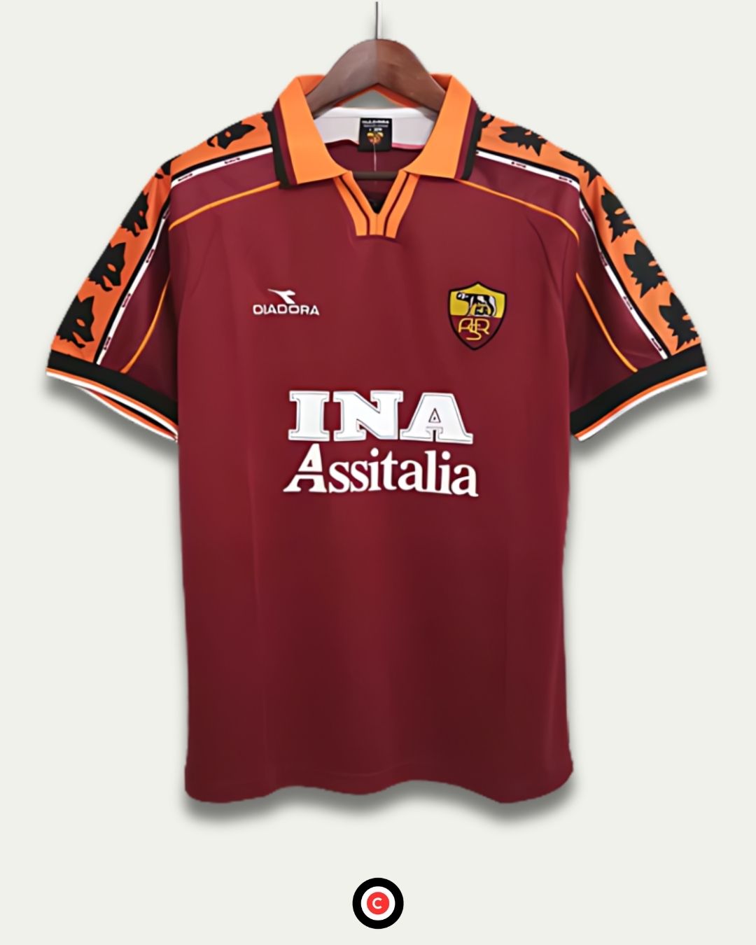 AC Roma 98/99 (Home Kit) - Premium  from CatenaccioDesigns - Just €39.64! Shop now at CatenaccioDesigns